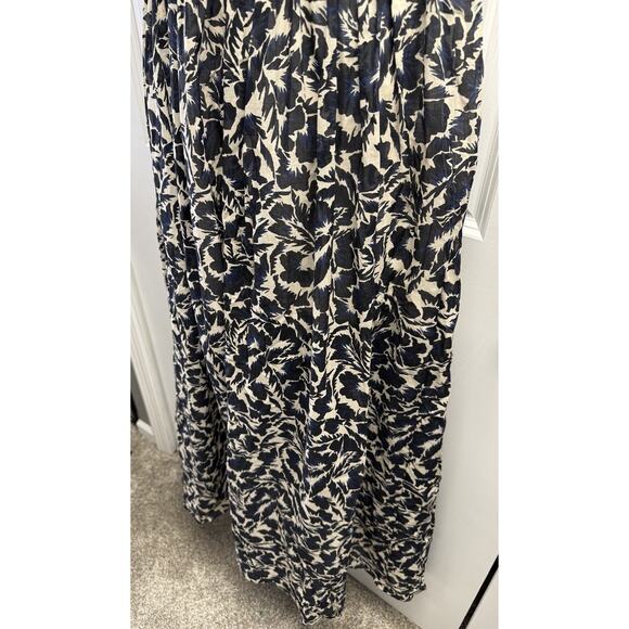 ALC Women’s Size 10 Romy Pleated Maxi Dress in Cream & Navy Floral NWT $695 - Picture 13 of 16